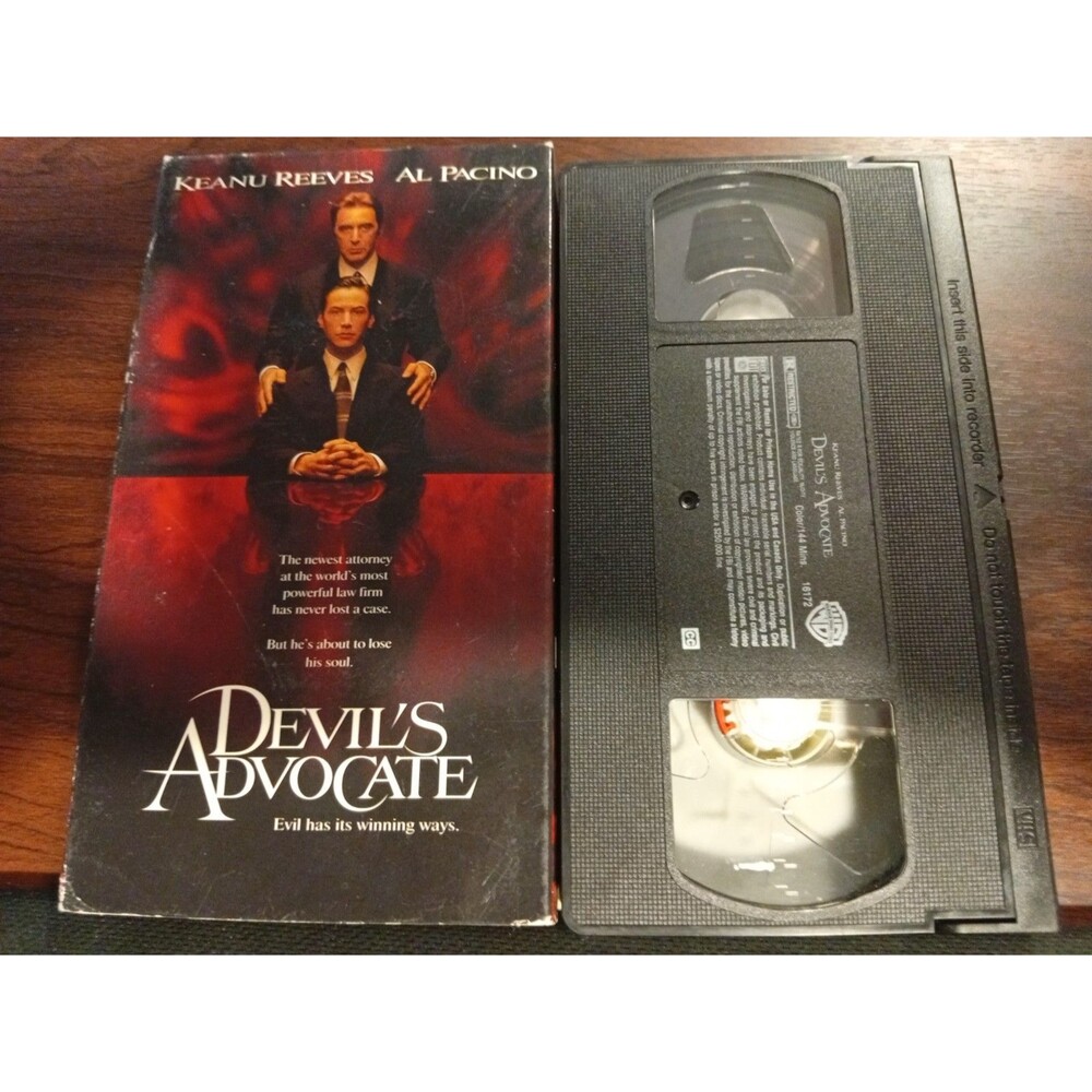 Devil's Advocate - 1997 VHS - Horror - Keanu Reeves, Al Pacino